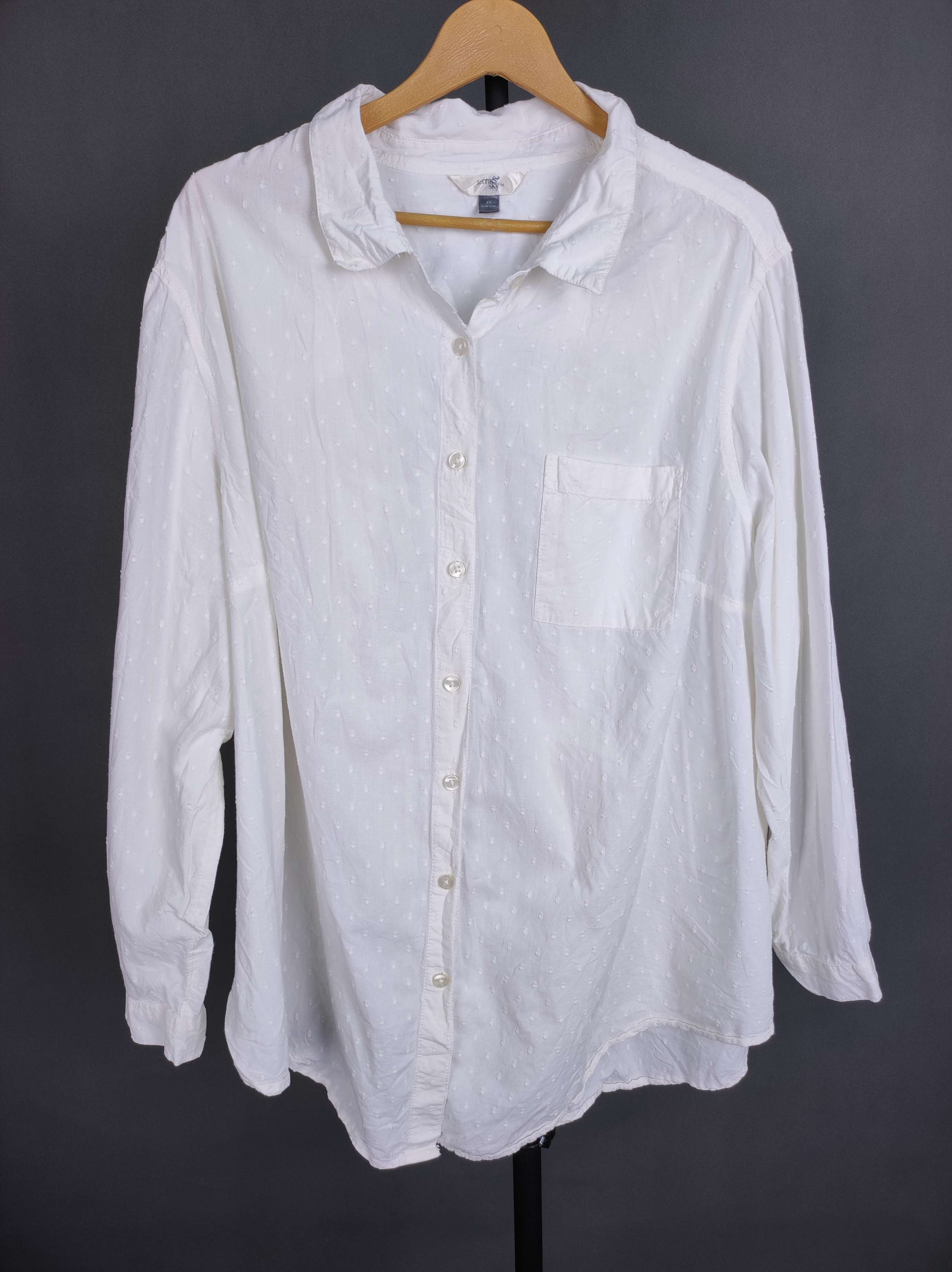 شومیز سفید terra sky